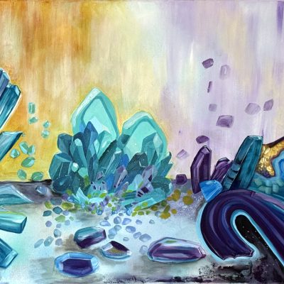 Magischer Saphir, 70 x 100 cm